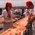 La plus longue pizza du monde