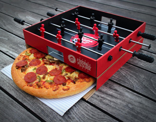 Pizza Hut transforme sa boîte à pizza en mini baby-foot