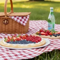 Pizza bleu-blanc-rouge