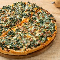 Pizza aux épinards